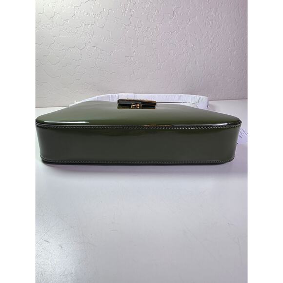 KATE SPADE Reegan Patent Green with Gold Accents NEW Small Shoulder Bag NWT - Picture 11 of 12